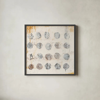 Raw Sienna XVII by Michael Mullan. Shown in a sleek black glass frame for a contemporary gallery look. Available as an archival giclee rolled canvas, fine art paper, or poster print. SKU 49891a.