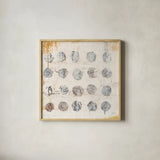 Raw Sienna XVII by Michael Mullan. Shown in a natural wood glass frame for a timeless modern aesthetic. Available as an archival giclee rolled canvas, fine art paper, or poster print. SKU 49891a.