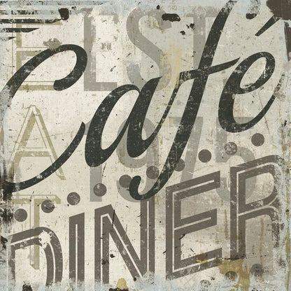 Restaurant Sign II by Michael Mullan. SKU 13413a. Archival Giclee Fine art print for wall decor.