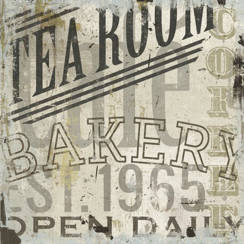 Restaurant Sign III by Michael Mullan. SKU 51284a. Archival Giclee Fine art print for wall decor.