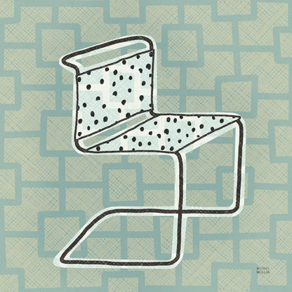 Retro Chair III by Michael Mullan. SKU 50770a. Archival Giclee Fine art print for wall decor.