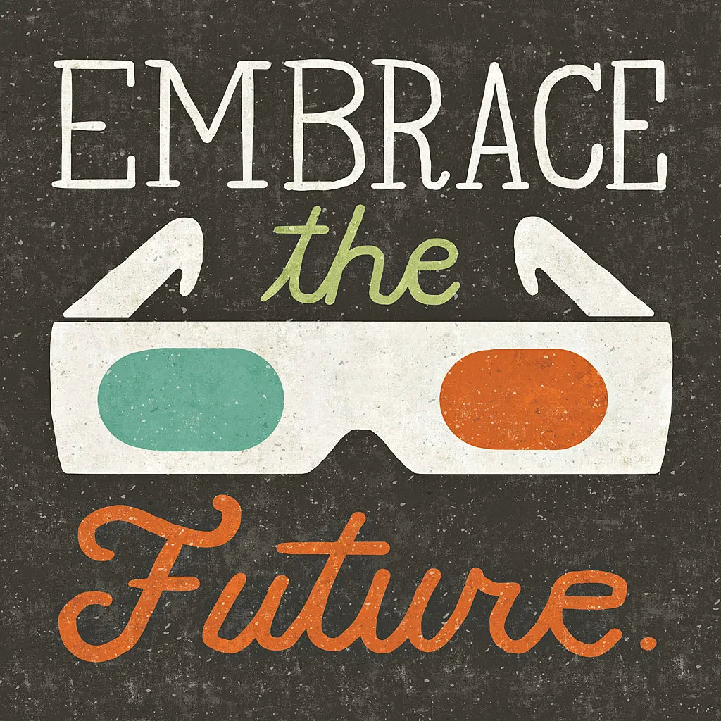 Retro Desktop 3D Glasses by Michael Mullan. SKU 22801a. Archival Giclee Fine art print for wall decor.