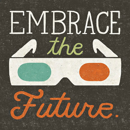 Retro Desktop 3D Glasses by Michael Mullan. SKU 22801a. Archival Giclee Fine art print for wall decor.