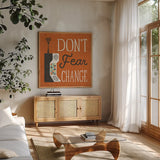 Retro Desktop Cell Phone by Michael Mullan. Shown in a natural wood frame in a cozy modern living room. Available as an archival giclee rolled canvas, fine art paper, or poster print. SKU 51367a.
