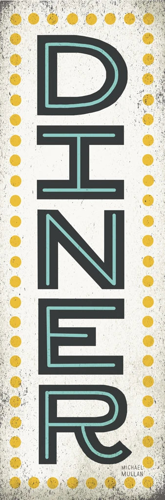 Retro Diner Sign by Michael Mullan