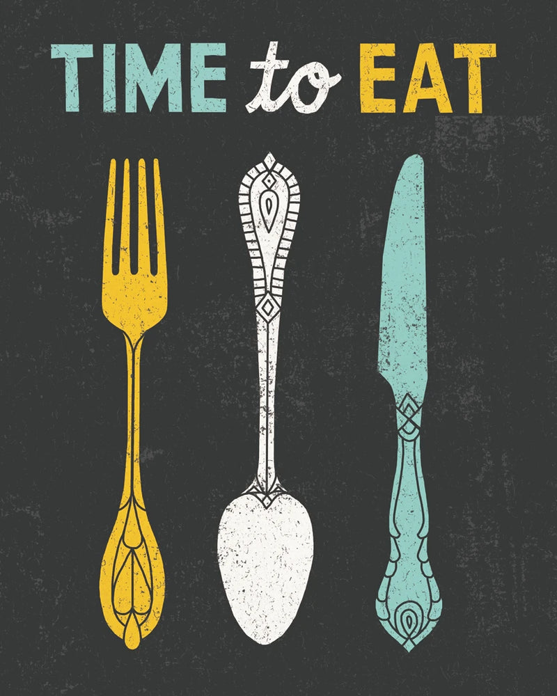 Retro Diner Time to Eat by Michael Mullan