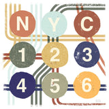 Retro New York CIty Life Subway by Michael Mullan. SKU 59423a. Archival Giclee Fine art print for wall decor.