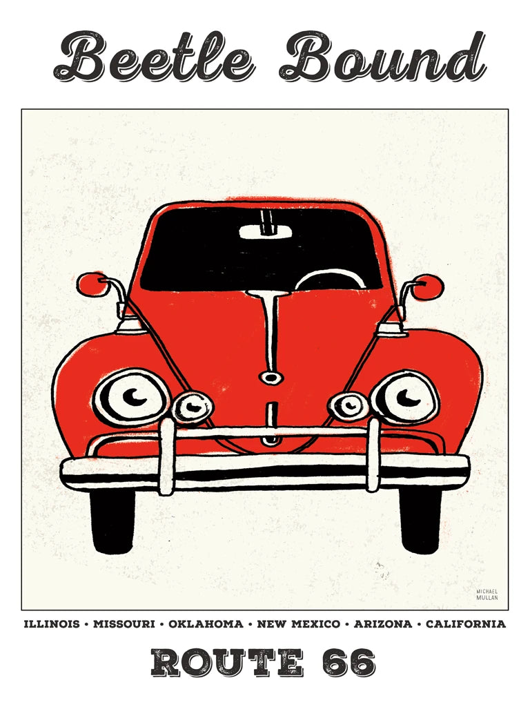 Road Trip Beetle Route 66 by Michael Mullan