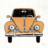 Road Trip Beetle v2 by Michael Mullan. SKU 104070a. Archival Giclee Fine art print for wall decor.
