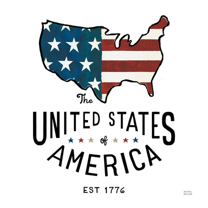 Road Trip United States of America by Michael Mullan. SKU 98928a. Archival Giclee Fine art print for wall decor.