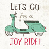Road Trip Vespa by Michael Mullan. SKU 20969a. Archival Giclee Fine art print for wall decor.