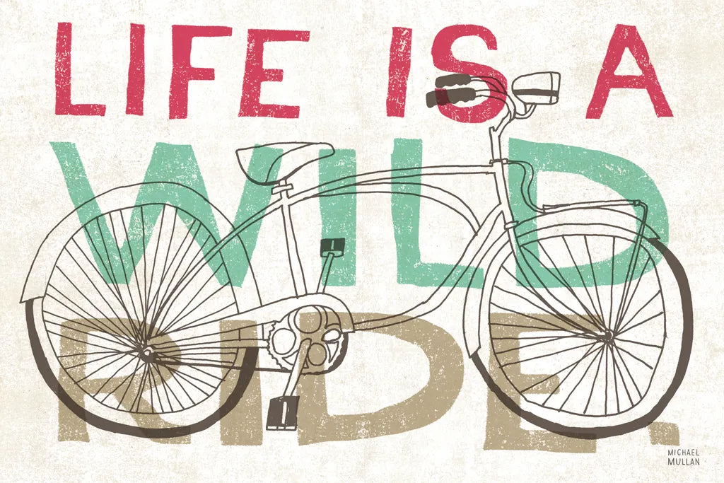 Road Trip Wild Ride by Michael Mullan. SKU 19820i. Archival Giclee Fine art print for wall decor.