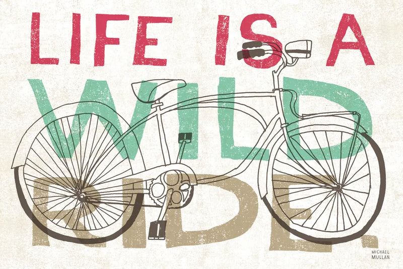 Road Trip Wild Ride by Michael Mullan. SKU 19820i. Archival Giclee Fine art print for wall decor.