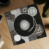 Rock N Roll Album Neutral by Michael Mullan. Shown as a detailed flat fine art print, highlighting archival giclee quality. Available as an archival giclee rolled canvas, fine art paper, or poster print. SKU 50186a.