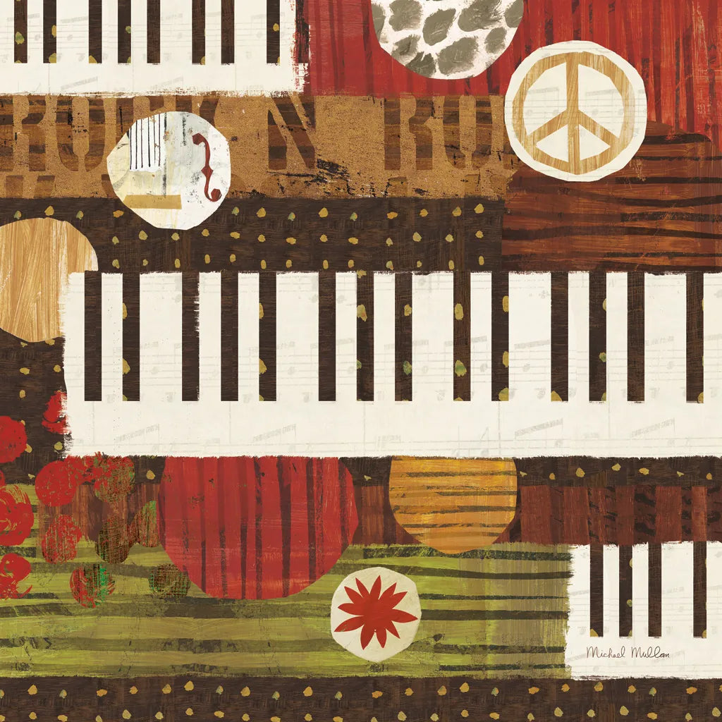 Rock N Roll Keys by Michael Mullan. SKU 50532a. Archival Giclee Fine art print for wall decor.