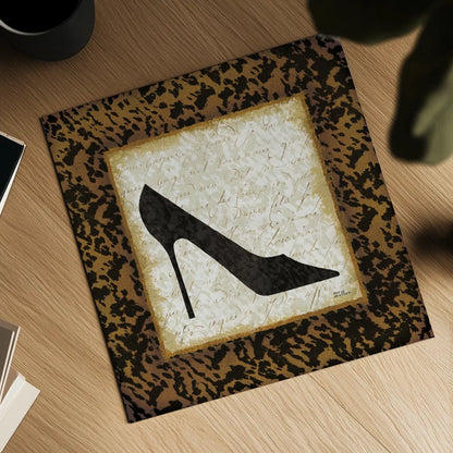 Safari Shoes I by Michael Mullan. Shown as a detailed flat fine art print, highlighting archival giclee quality. Available as an archival giclee rolled canvas, fine art paper, or poster print. SKU 2864a.