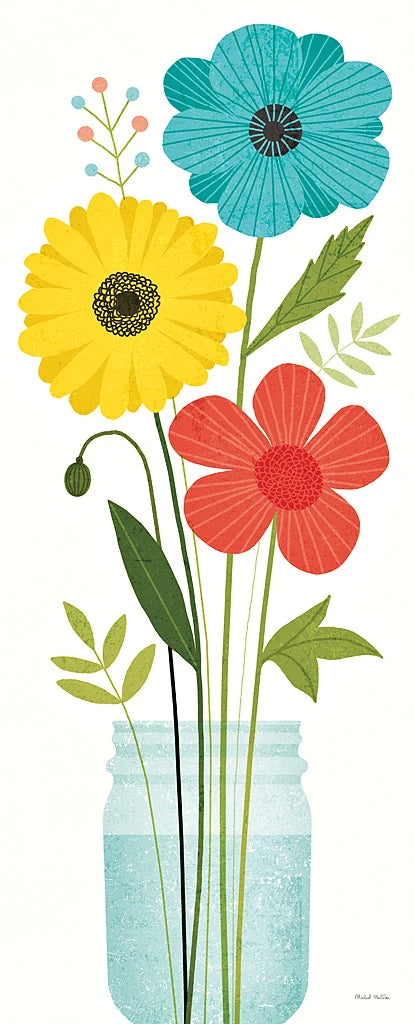 Seaside Bouquet V Mason Jar no Word by Michael Mullan