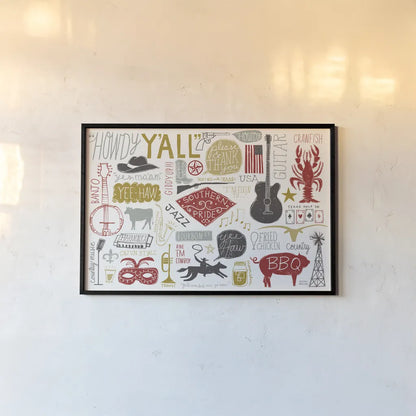 Southern Pride by Michael Mullan. shown as a paper print in a black flame. Available as a archival giclee rolled canvas, fine art paper, or poster print. SKU 51164i.