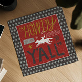Southern Pride Howdy Yall by Michael Mullan. Shown as a detailed flat fine art print, highlighting archival giclee quality. Available as an archival giclee rolled canvas, fine art paper, or poster print. SKU 14013a.