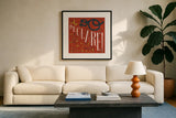 Southern Pride Sayings I Do Declare by Michael Mullan. Displayed in a glass frame with matte in a clean modern living room. Available as an archival giclee rolled canvas, fine art paper, or poster print. SKU 51165a.