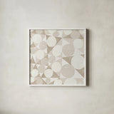 Spotty I by Michael Mullan. Shown in a crisp white glass frame for a clean and minimalist style. Available as an archival giclee rolled canvas, fine art paper, or poster print. SKU 75958a.