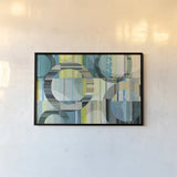 Spring Circles by Michael Mullan. shown as a paper print in a black flame. Available as a archival giclee rolled canvas, fine art paper, or poster print. SKU 50474i.
