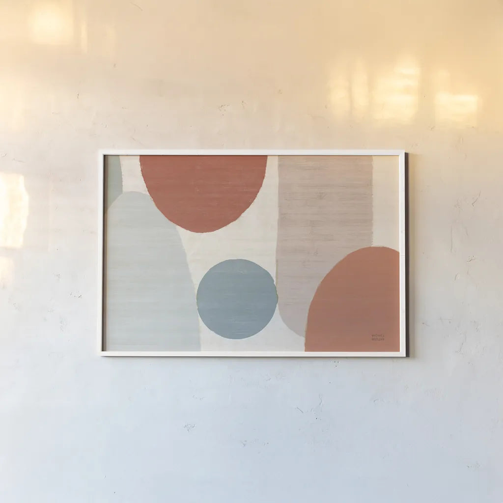 Spring Costa Del Sol I Muted Crop by Michael Mullan. shown as a paper print in a white frame. Available as a archival giclee rolled canvas, fine art paper, or poster print. SKU 53719i.