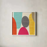 Spring Costa Del Sol II by Michael Mullan. Shown in a crisp white glass frame for a clean and minimalist style. Available as an archival giclee rolled canvas, fine art paper, or poster print. SKU 11158a.