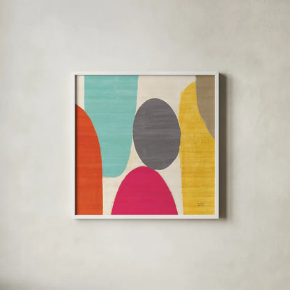 Spring Costa Del Sol II by Michael Mullan. Shown in a crisp white glass frame for a clean and minimalist style. Available as an archival giclee rolled canvas, fine art paper, or poster print. SKU 11158a.