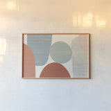 Spring Costa Del Sol II Muted Crop by Michael Mullan. shown as a paper print in a natural frame. Available as a archival giclee rolled canvas, fine art paper, or poster print. SKU 53720i.