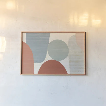 Spring Costa Del Sol II Muted Crop by Michael Mullan. shown as a paper print in a natural frame. Available as a archival giclee rolled canvas, fine art paper, or poster print. SKU 53720i.