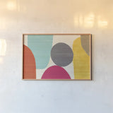 Spring Costa Del Sol II Square by Michael Mullan. shown as a paper print in a natural frame. Available as a archival giclee rolled canvas, fine art paper, or poster print. SKU 11158i.