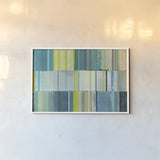Spring Patches by Michael Mullan. shown as a paper print in a white frame. Available as a archival giclee rolled canvas, fine art paper, or poster print. SKU 11486i.