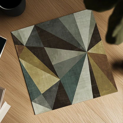 Triangulawesome by Michael Mullan. Shown as a detailed flat fine art print, highlighting archival giclee quality. Available as an archival giclee rolled canvas, fine art paper, or poster print. SKU 13195a.