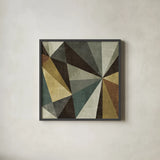 Triangulawesome by Michael Mullan. Shown in a sleek black glass frame for a contemporary gallery look. Available as an archival giclee rolled canvas, fine art paper, or poster print. SKU 13195a.