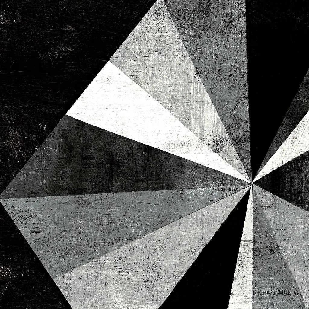 Triangulawesome BW I by Michael Mullan. SKU 15682a. Archival Giclee Fine art print for wall decor.