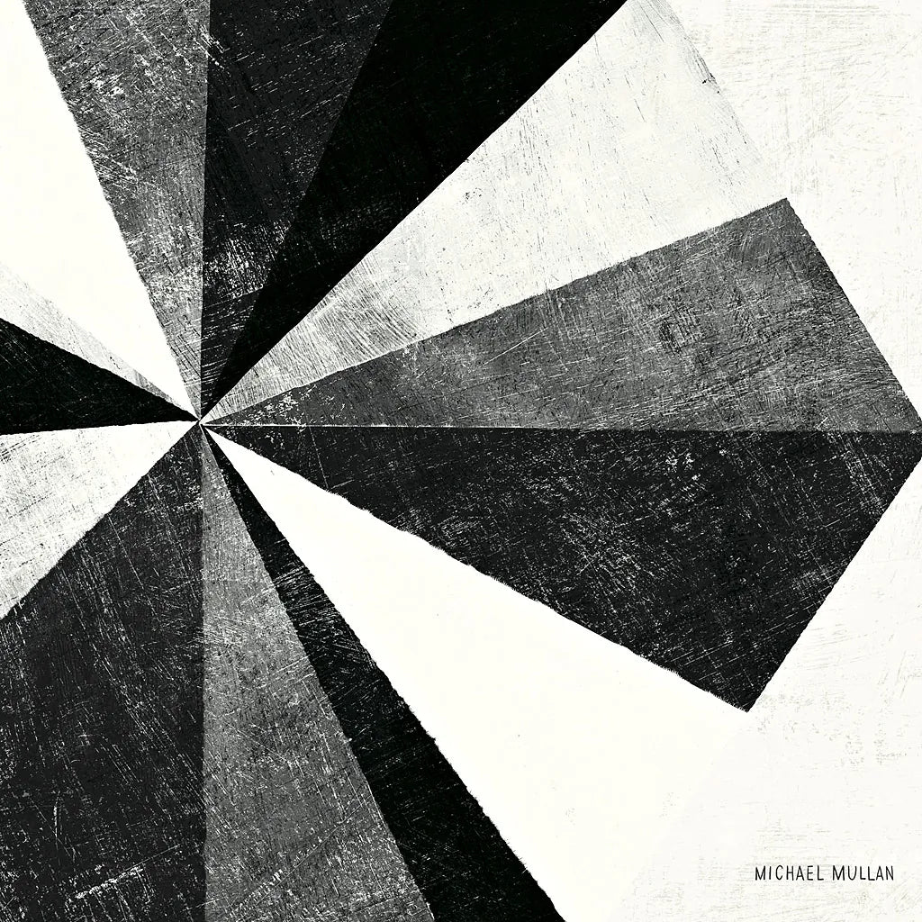 Triangulawesome BW II by Michael Mullan. SKU 15683a. Archival Giclee Fine art print for wall decor.