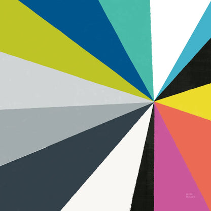 Triangulawesome Color III by Michael Mullan. SKU 52647a. Archival Giclee Fine art print for wall decor.