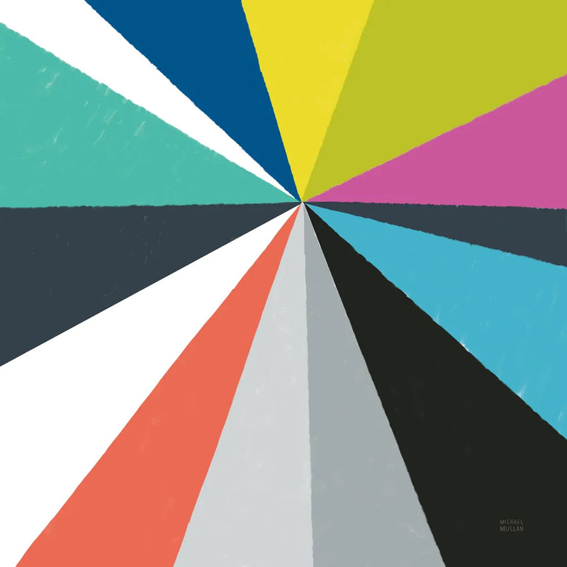 Triangulawesome Color IV by Michael Mullan. SKU 52648a. Archival Giclee Fine art print for wall decor.
