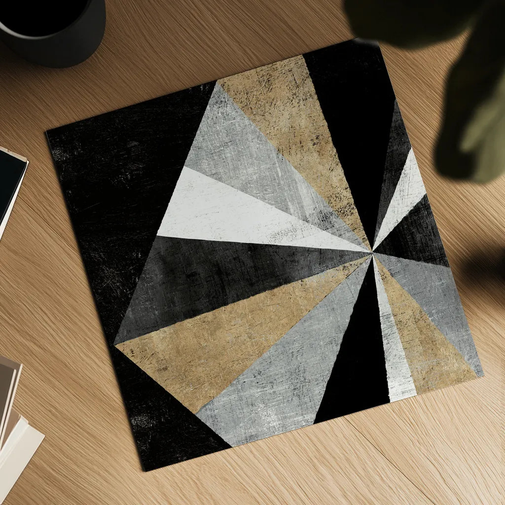 Triangulawesome I BWG by Michael Mullan. Shown as a detailed flat fine art print, highlighting archival giclee quality. Available as an archival giclee rolled canvas, fine art paper, or poster print. SKU 56579a.