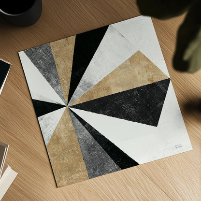 Triangulawesome II BWG Crop by Michael Mullan. Shown as a detailed flat fine art print, highlighting archival giclee quality. Available as an archival giclee rolled canvas, fine art paper, or poster print. SKU 56580a.