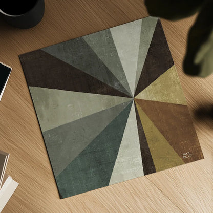 Triangulawesome Square II by Michael Mullan. Shown as a detailed flat fine art print, highlighting archival giclee quality. Available as an archival giclee rolled canvas, fine art paper, or poster print. SKU 26906a.