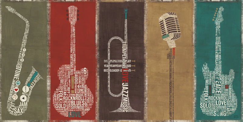Type Band Multi Colored by Michael Mullan