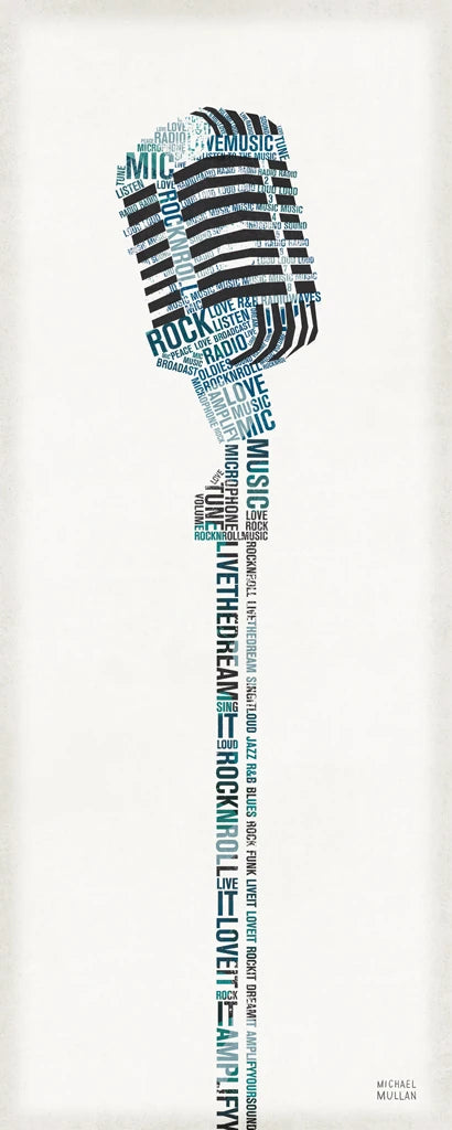 Type Mic Colorful by Michael Mullan