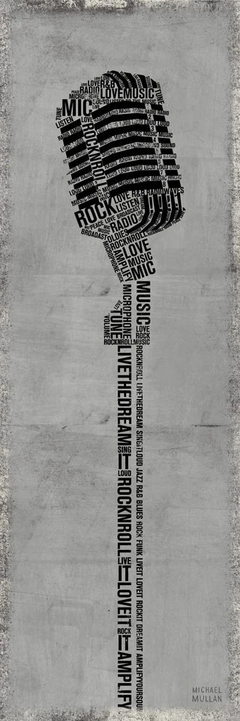 Type Mic Gray by Michael Mullan