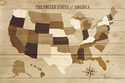 USA Modern Vintage Wood by Michael Mullan. SKU 12805i. Archival Giclee Fine art print for wall decor.