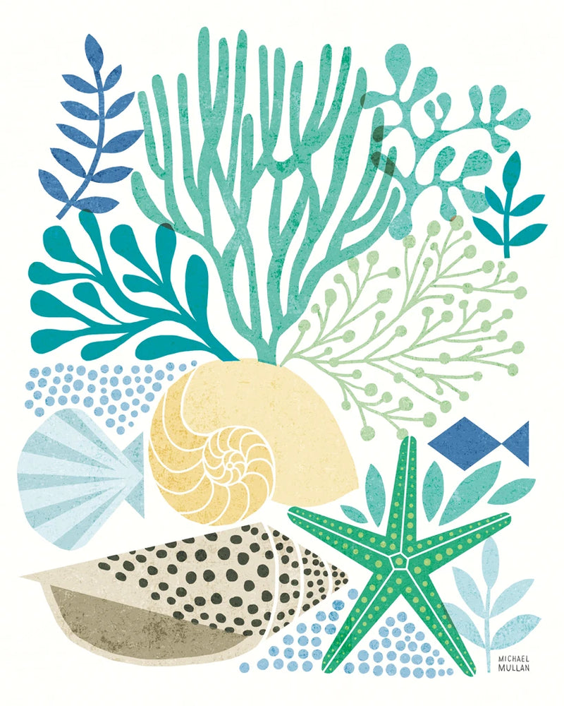 Under Sea Treasures VI Sea Glass by Michael Mullan