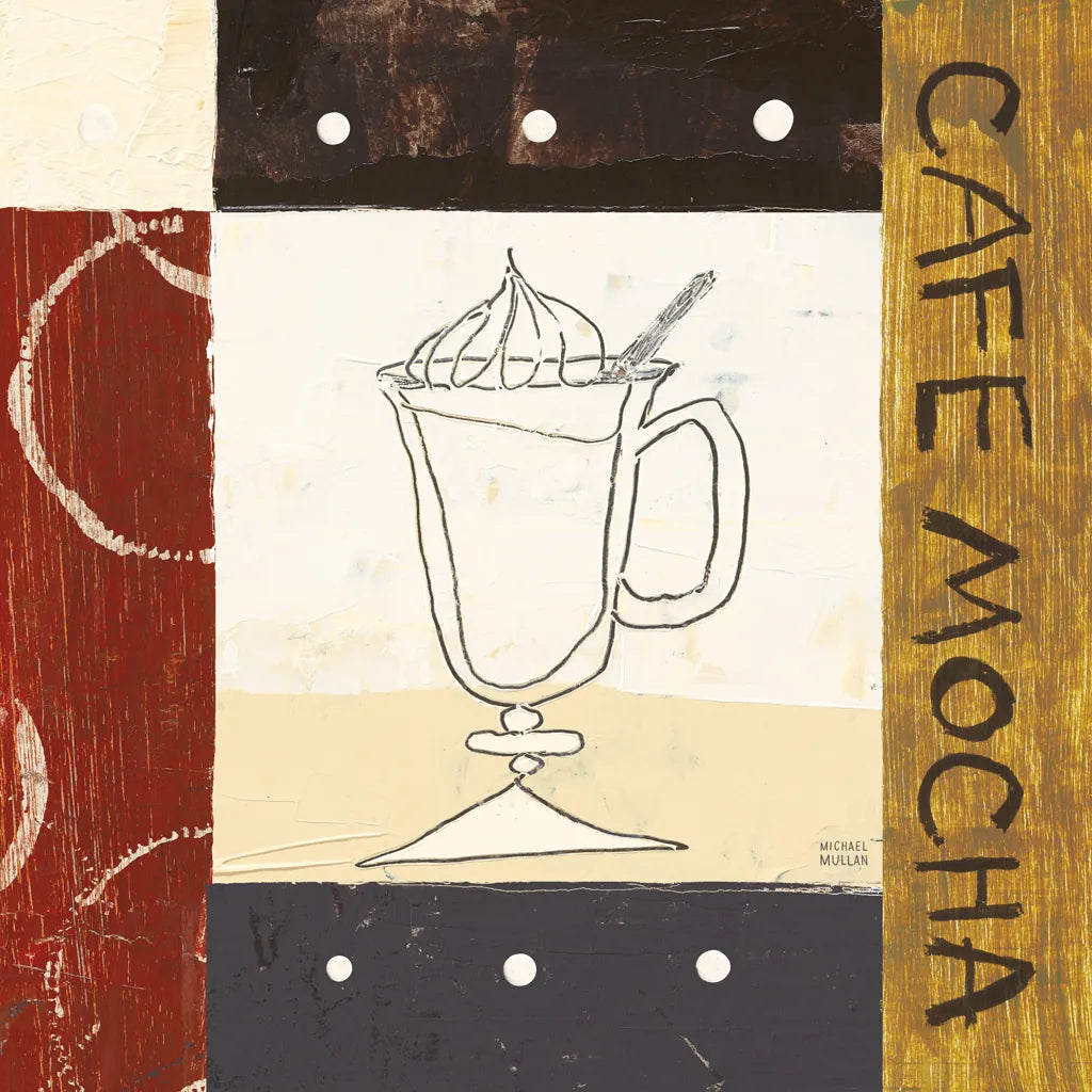 Urban Coffee I by Michael Mullan. SKU 3679a. Archival Giclee Fine art print for wall decor.