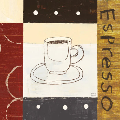 Urban Coffee II by Michael Mullan. SKU 3680a. Archival Giclee Fine art print for wall decor.