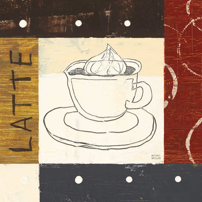 Urban Coffee IV by Michael Mullan. SKU 3682a. Archival Giclee Fine art print for wall decor.